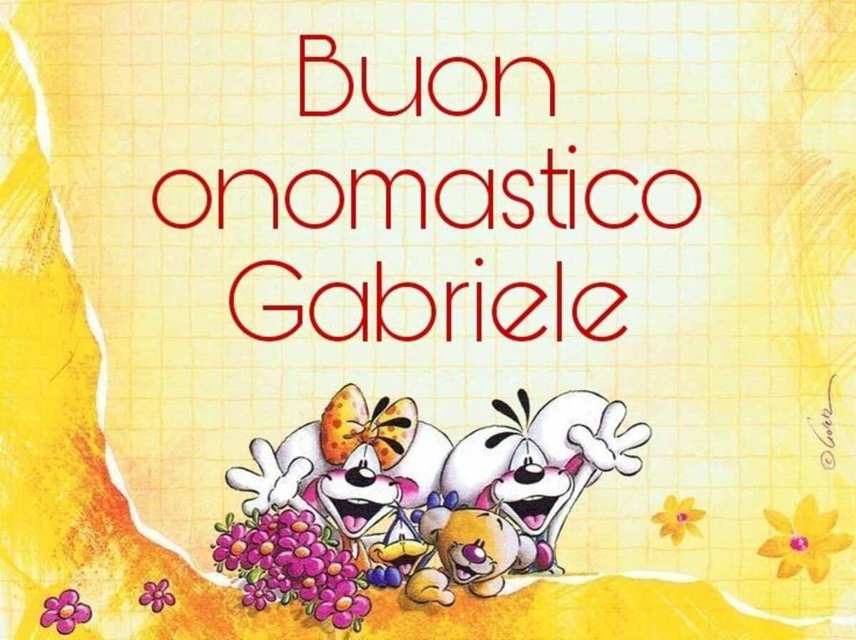 Buon Onomastico GAbriele