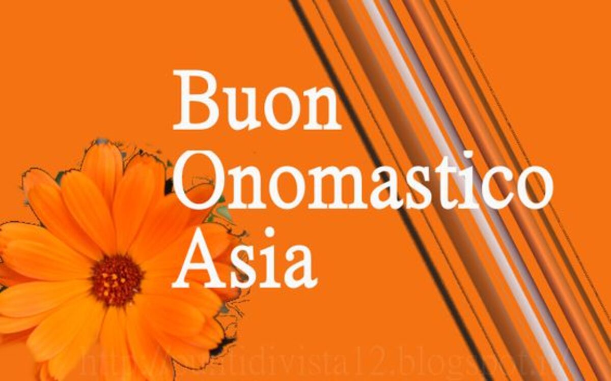 Buon Onomastico Asia