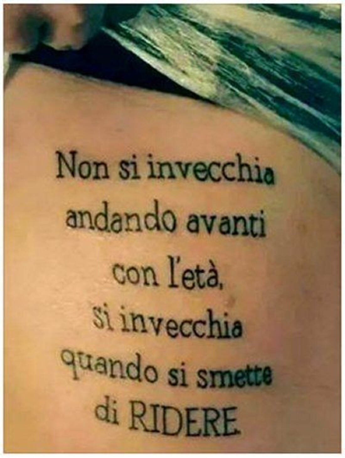 Non si invecchia andando avanti con l'età, si invecchia quando si smette di RIDERE