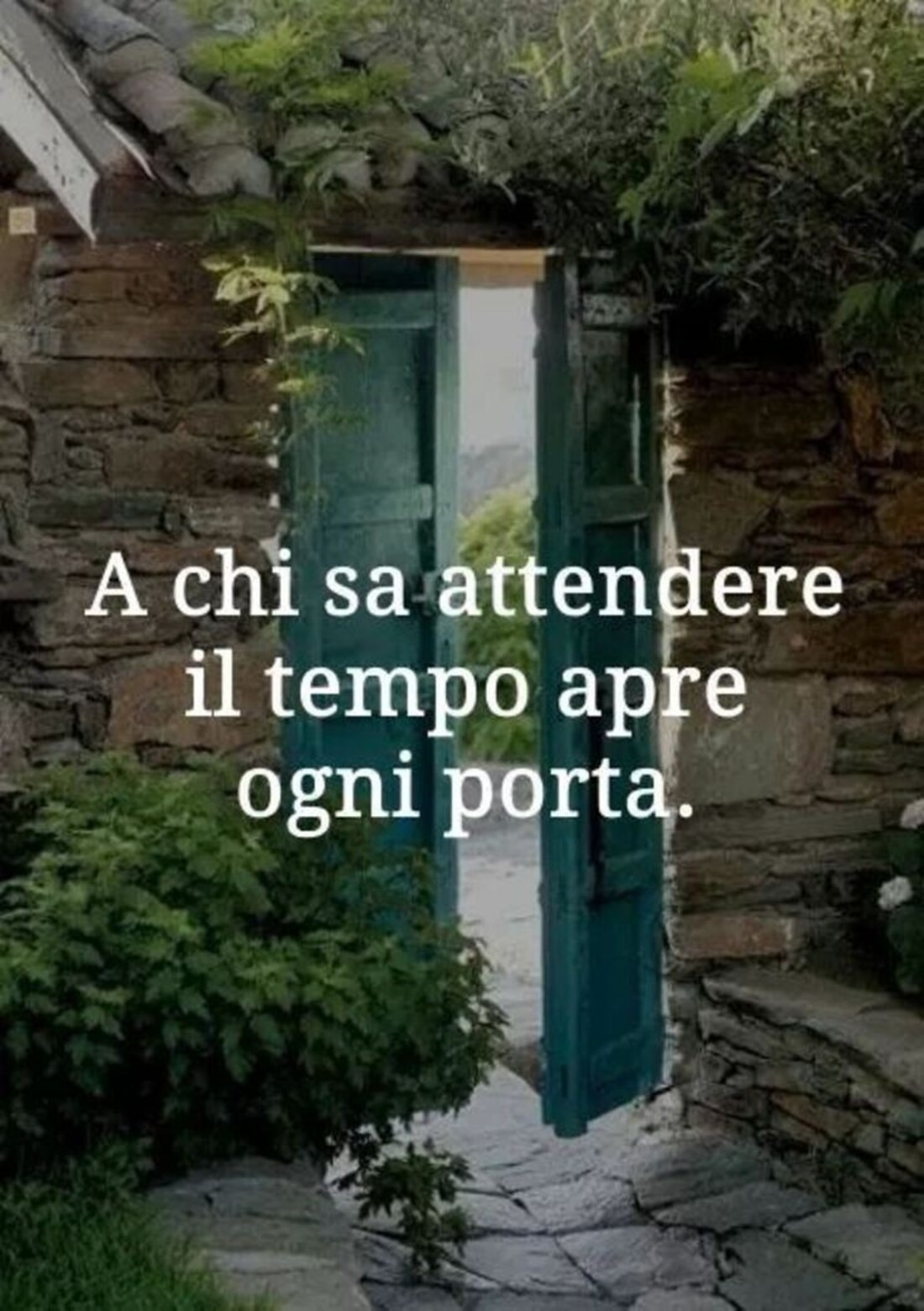 A chi sa attendere il tempo apre ogni porta