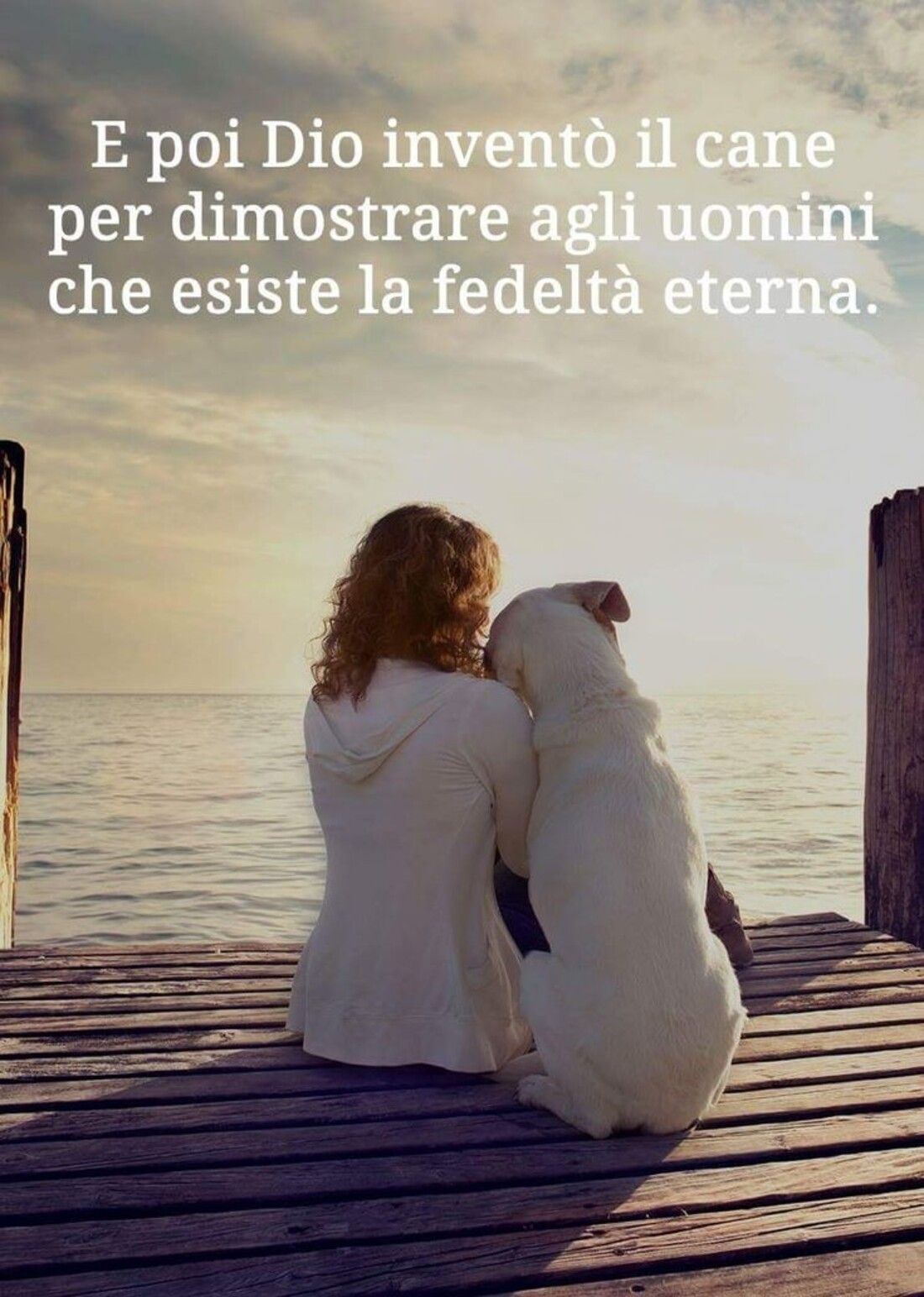 E poi Dio inventò il cane per dimostrare agli uomini che esiste la fedeltà eterna