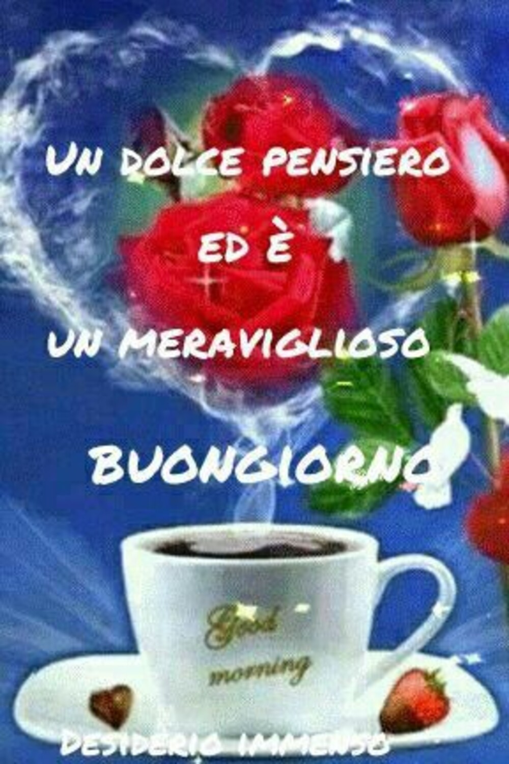 Un dolce pensiero ed è un meraviglioso buongiorno