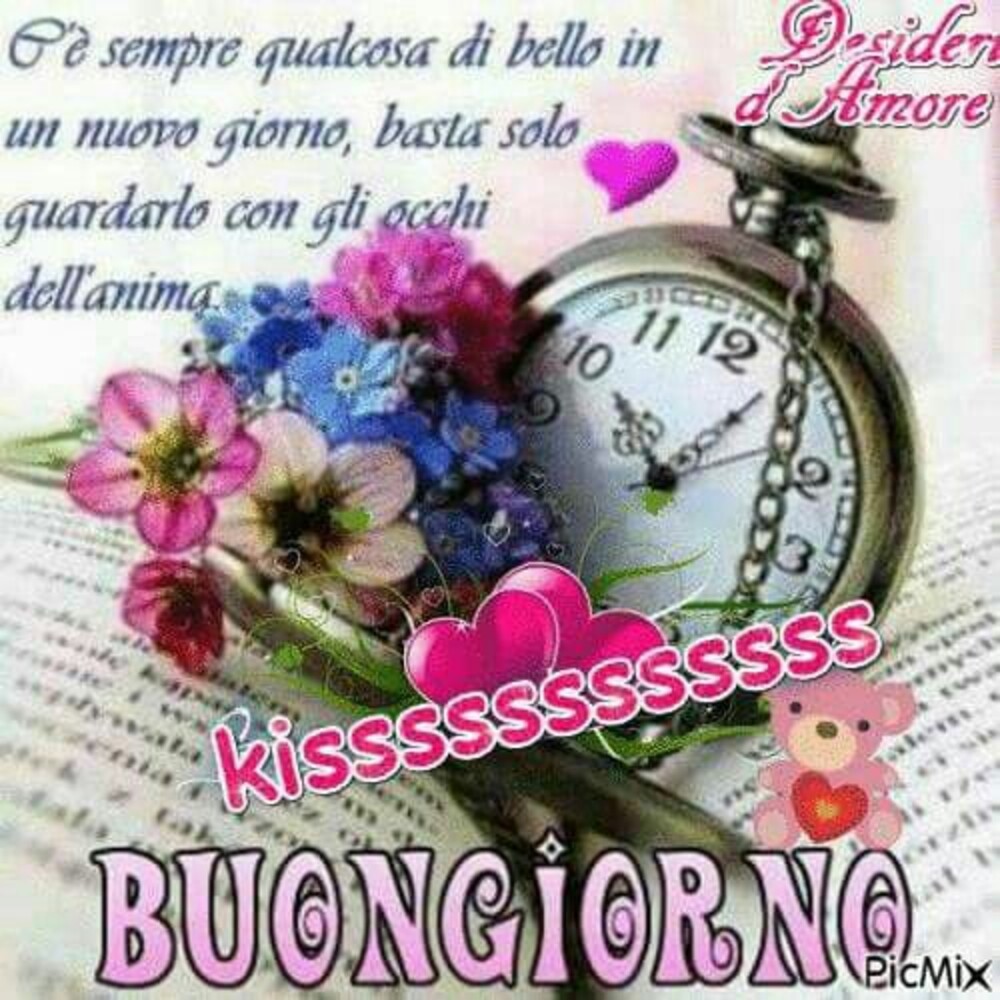 C'è sempre qualcosa di bello in un nuovo giorno, basta solo guardarlo con gli occhi dell'anima...Buongiorno