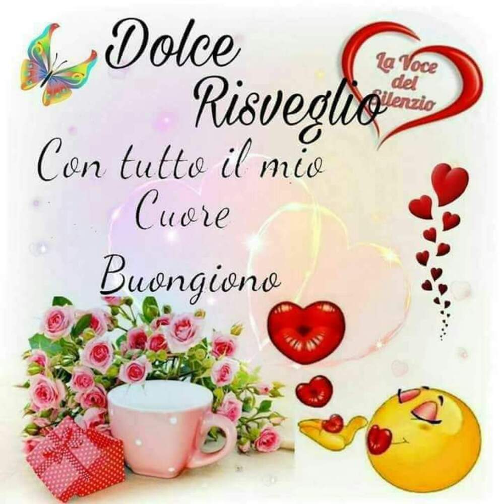 Dolce risveglio con tutto il mio cuore! Buongiorno