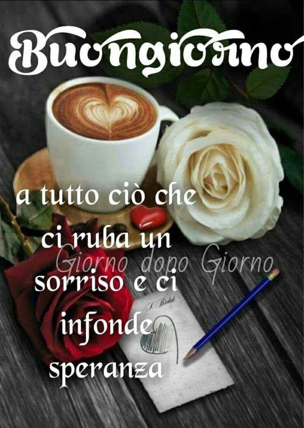 Buongiorno a tutto ciò che ci ruba un sorriso e ci infonde speranza