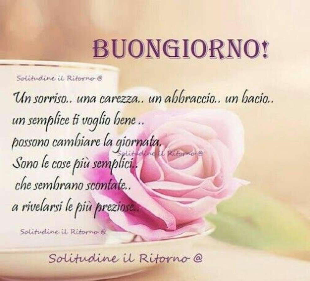Belle frasi del buongiorno