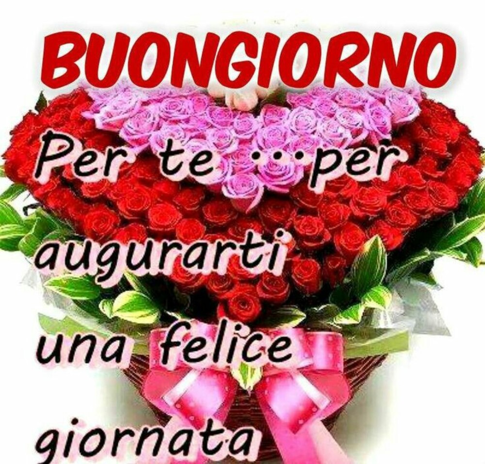 Buongiorno per te...per augurarti una felice giornata