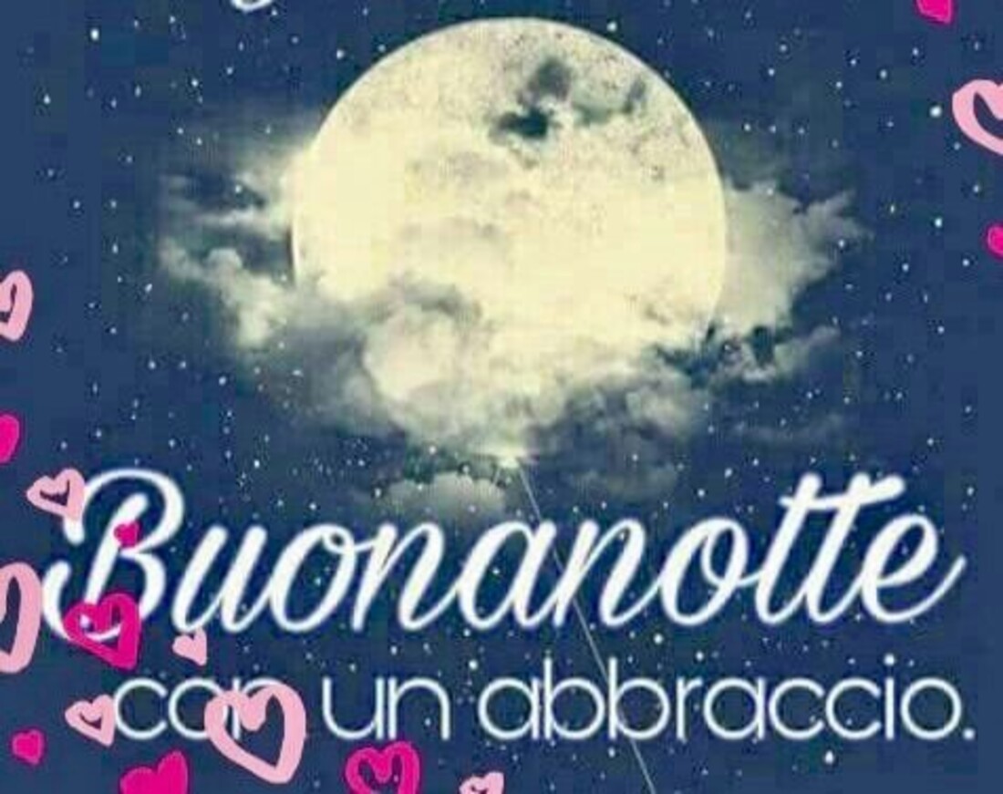 Buonanotte con un abbraccio