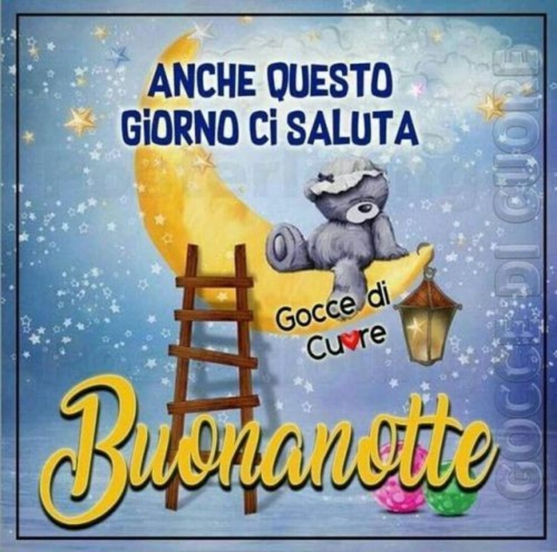 Anche questo giorno ci saluta...Buonanotte