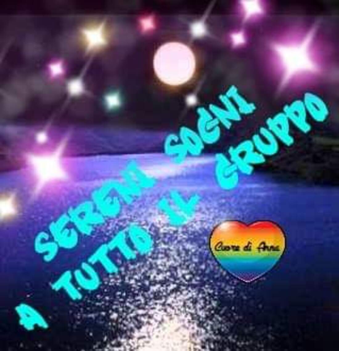 Sereni sogni a tutto il gruppo