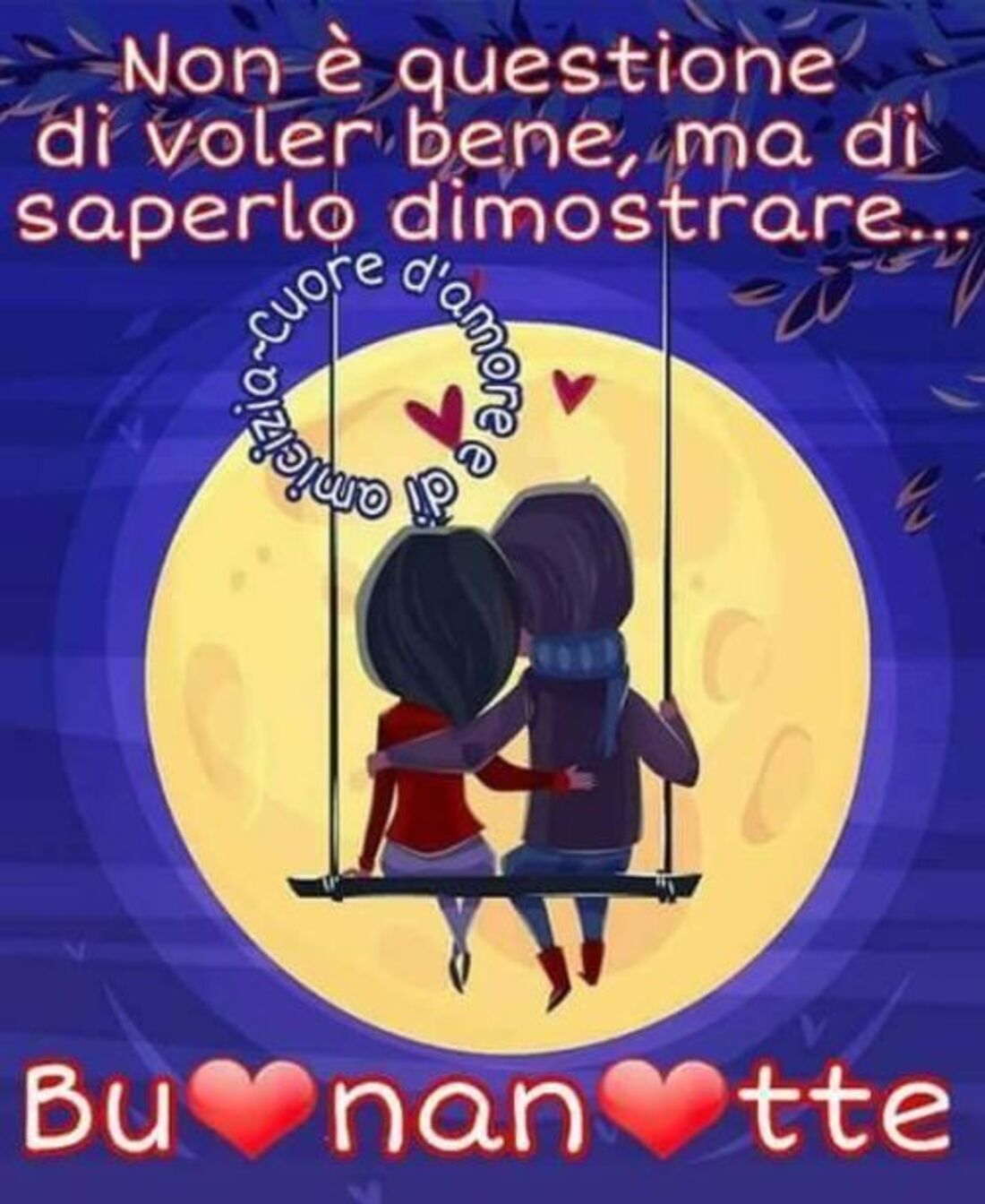 Non è una questione di voler bene, ma di saperlo dimostrare Buonanotte