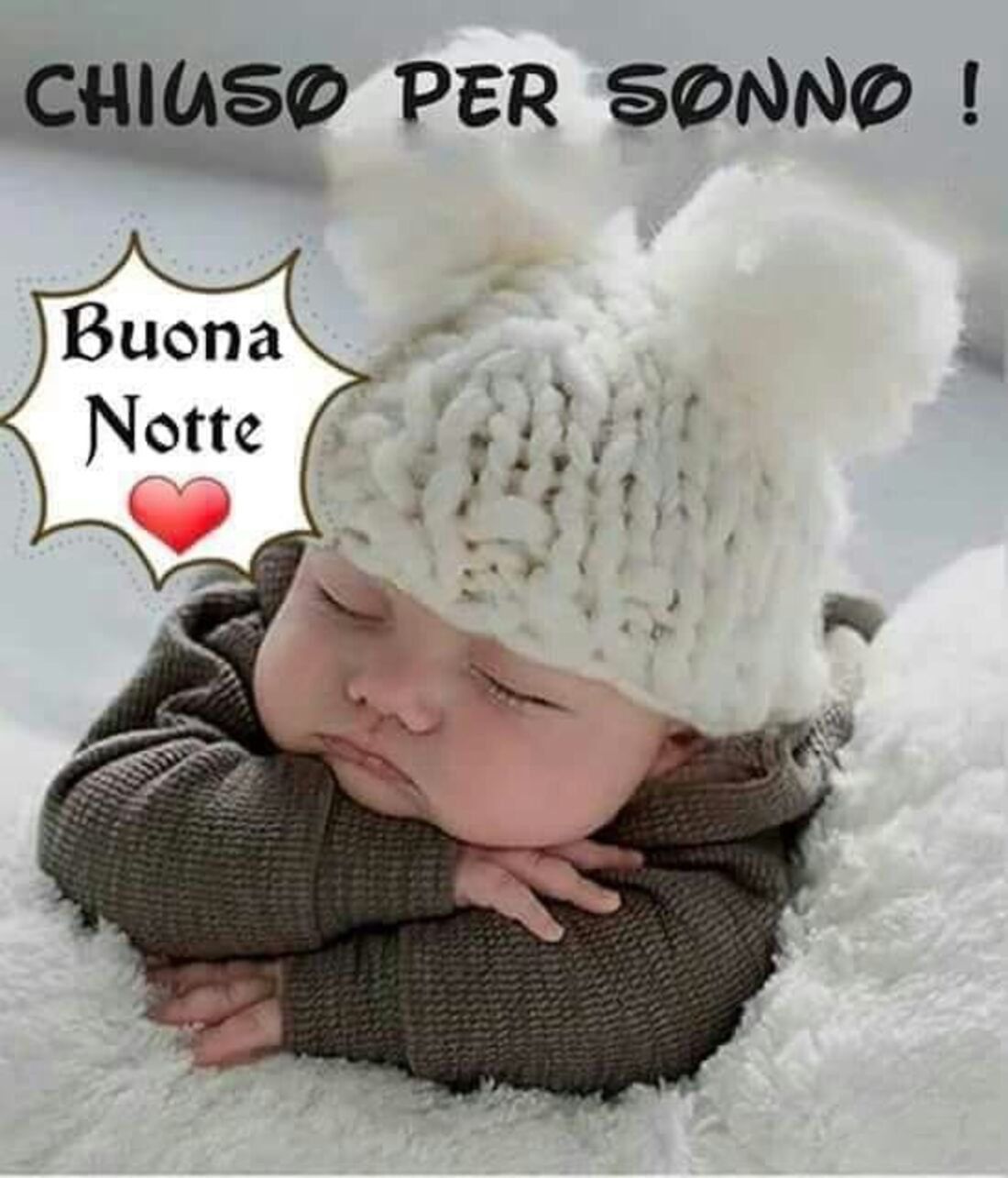 Chiuso per sonno! buonanotte!