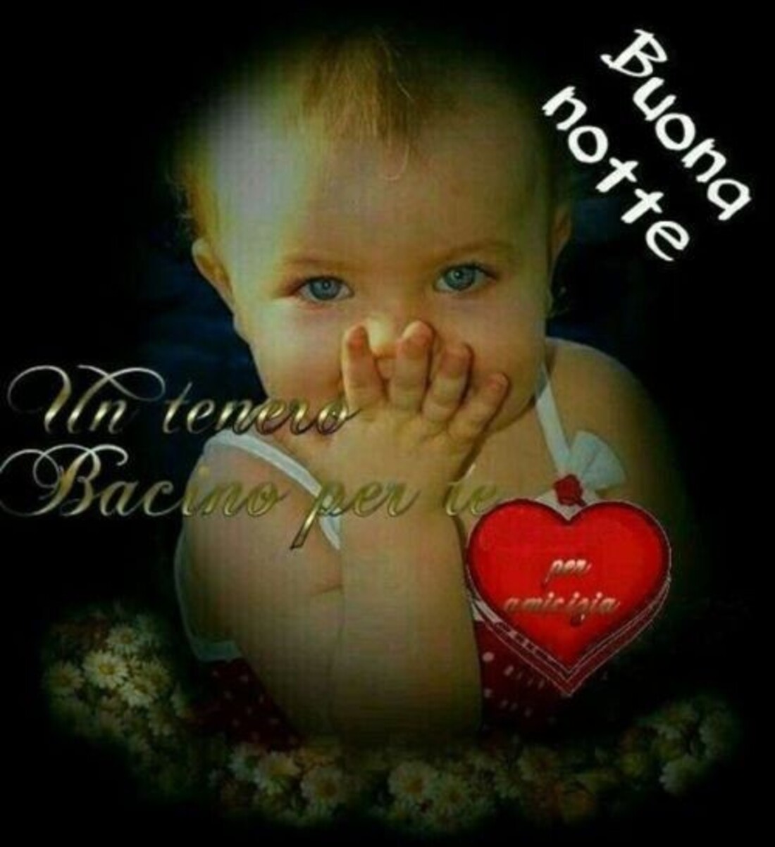Buona Notte un tenero bacino per te