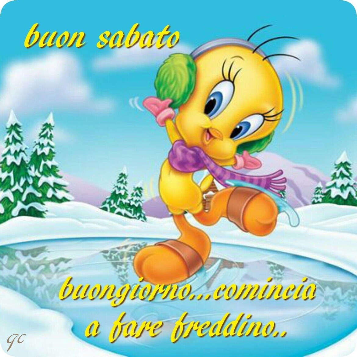 Buon Sabato buongiorno...comincia a fare freddino