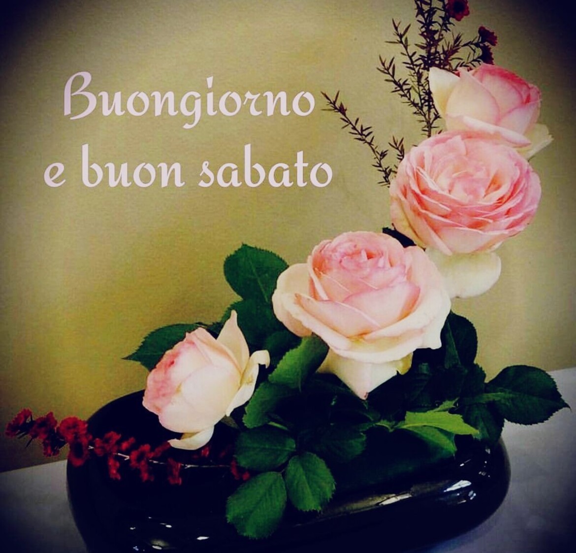 Buongiorno e buon sabato