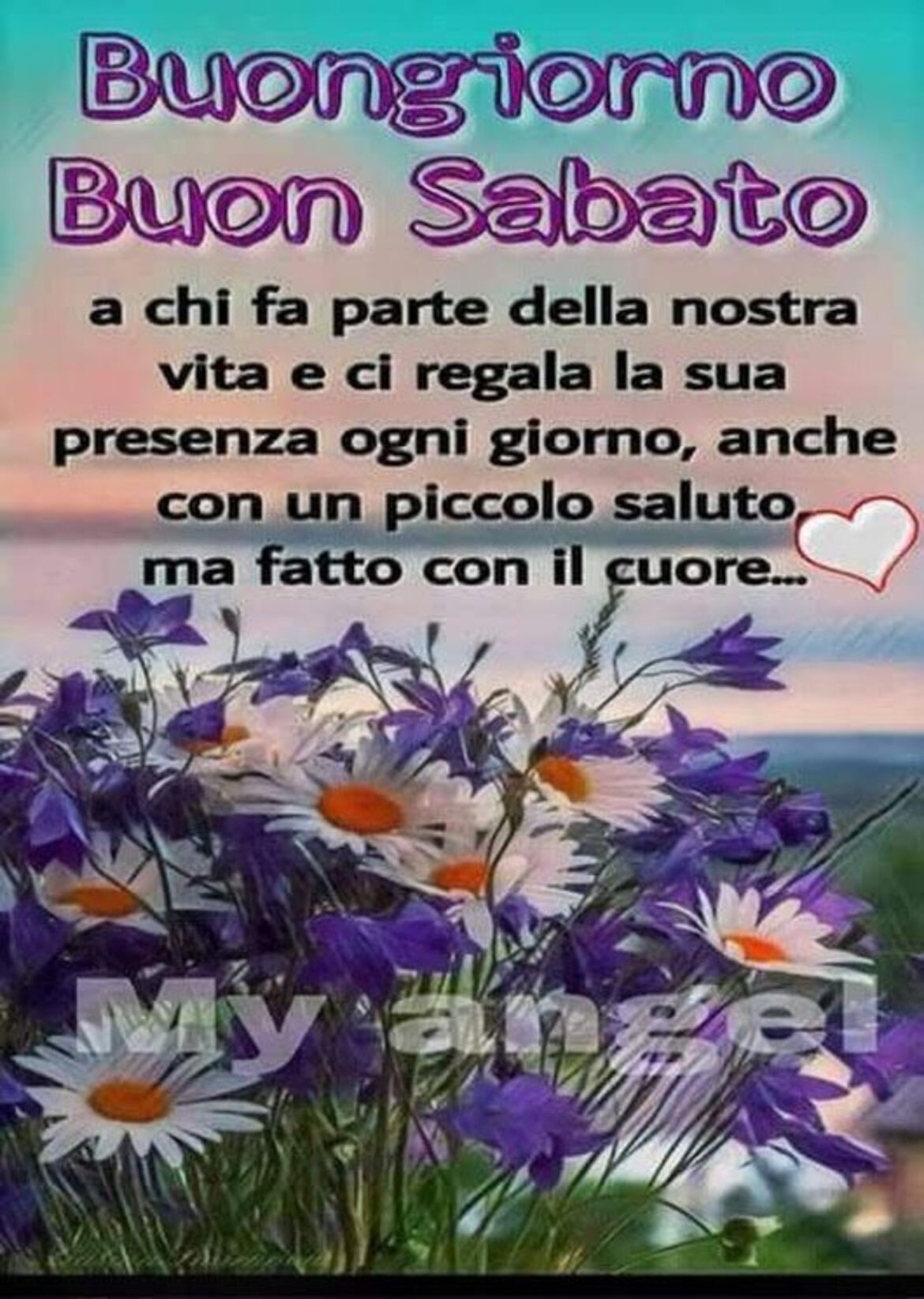Buongiorno Buon Sabato a chi fa parte della nostra vita e ci regala la sua presenza ogni giorno, anche con un piccolo saluto, ma fatto con il cuore...