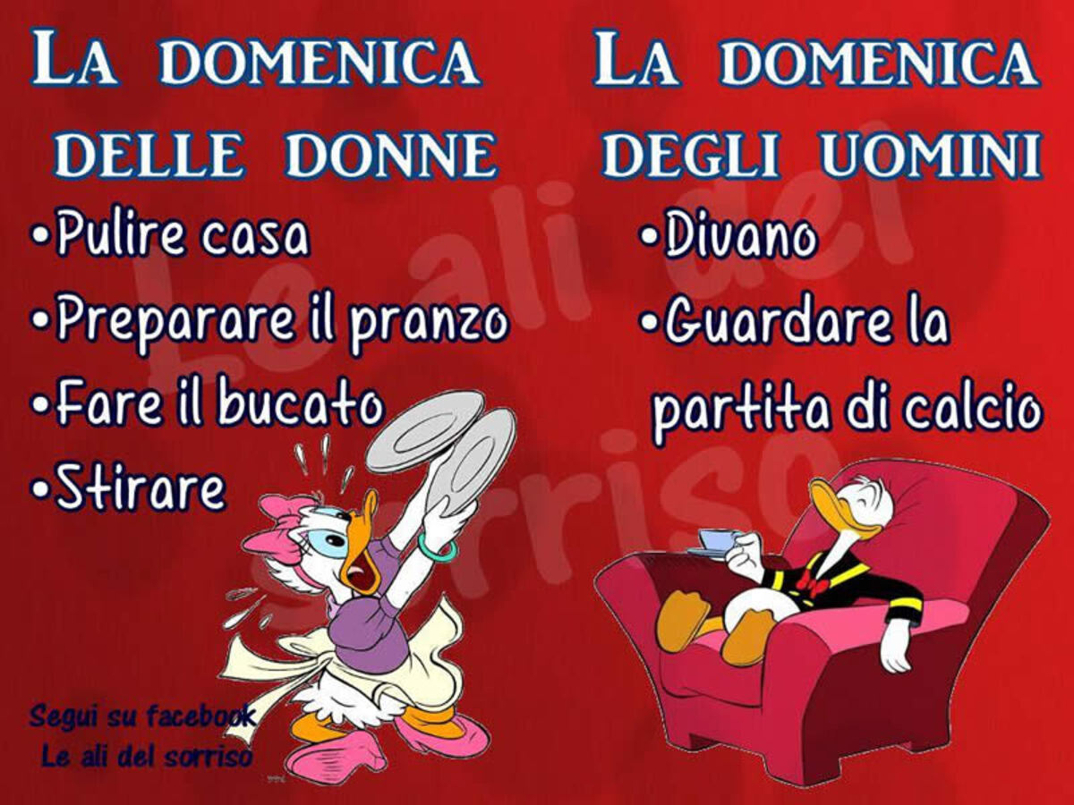 La domenica delle donne e degli uomini