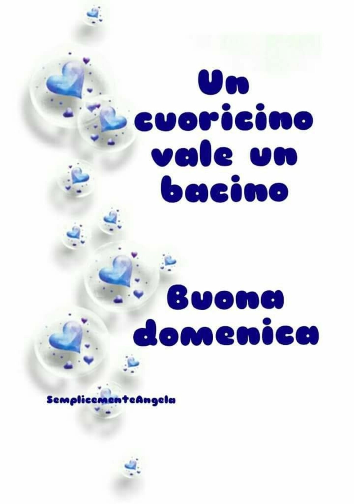Un cuoricino vale un bacino Buona Domenica