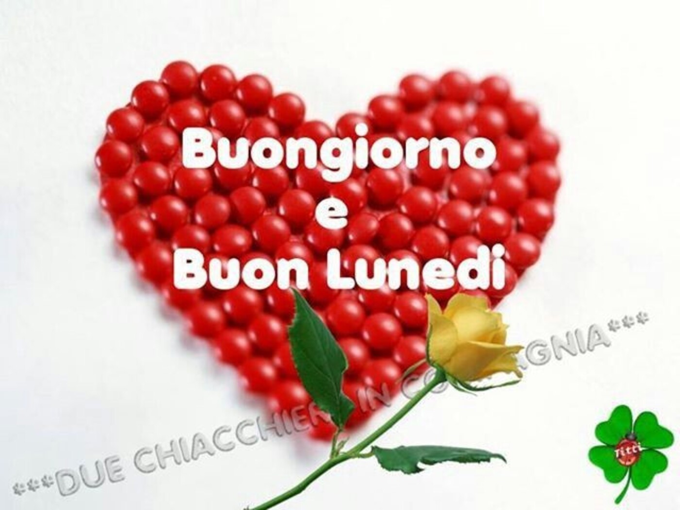 Buongiorno e buon lunedì