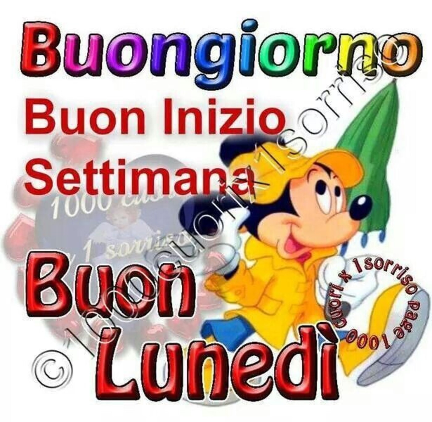 Buongiorno buon inizio settimana buon lunedì
