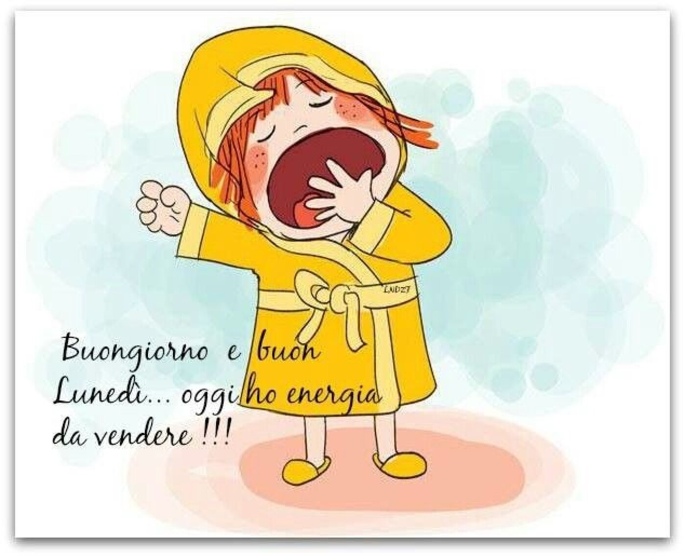 Buongiorno e buon lunedì! oggi ho energia da vendere