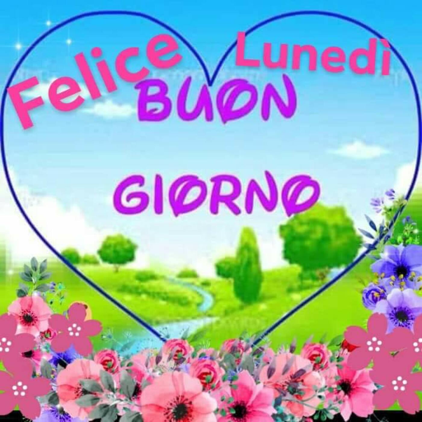 Felice lunedì buongiorno