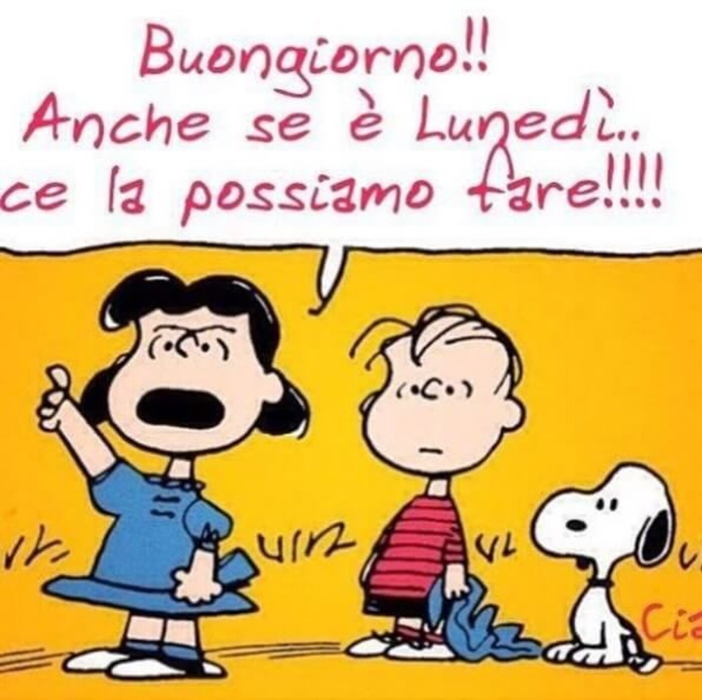 Buongiorno anche se è lunedì ce la possiamo fare!!!