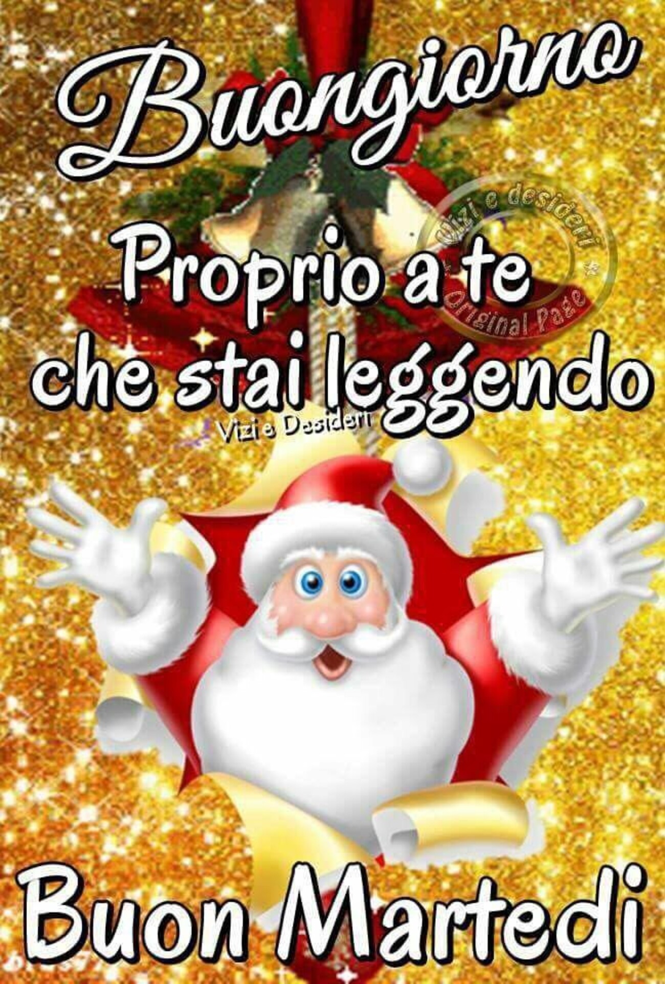 Buongiorno proprio a te che stai leggendo Buon Martedì