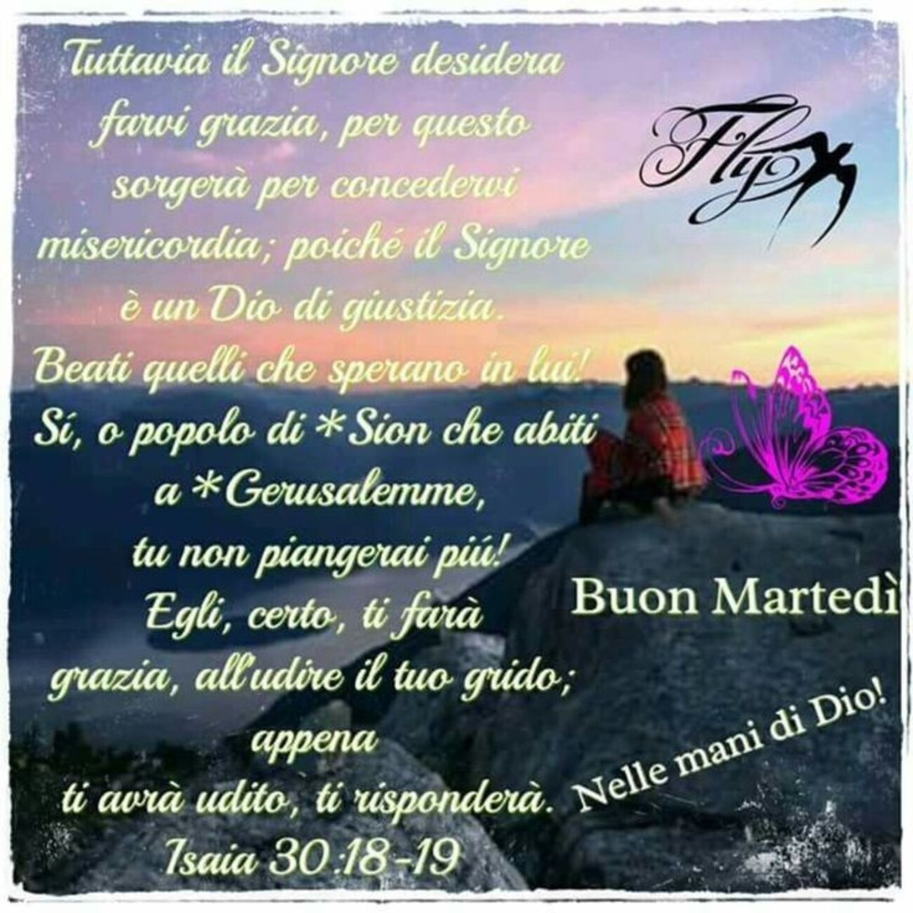 Buon Martedì con il Signore