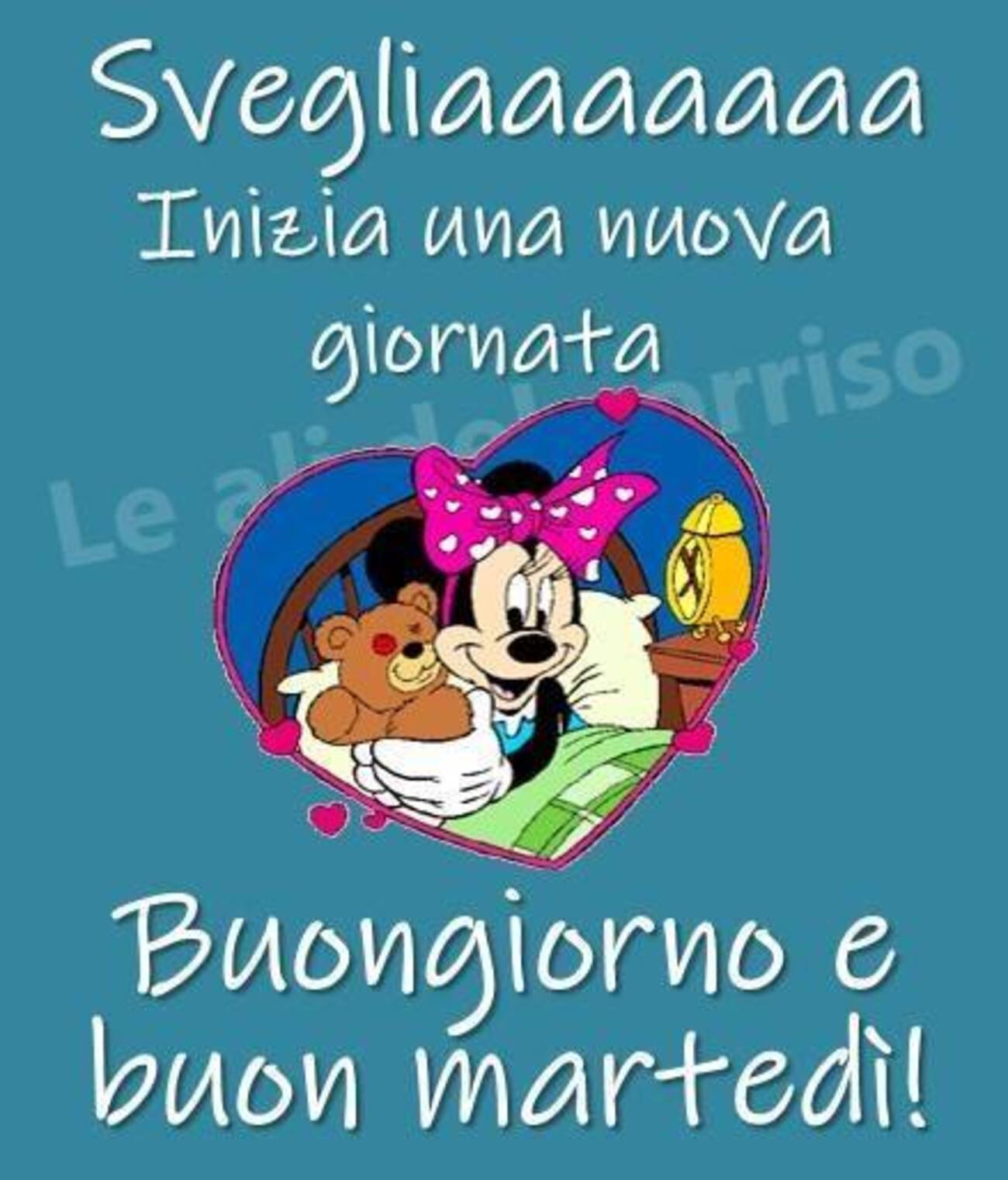 Svegliaaaaaaa inizia una nuova giornata! Buongiorno e buon martedì