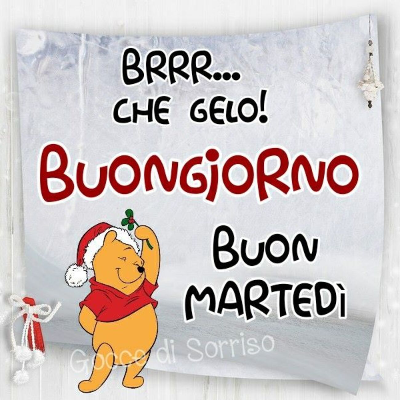 Brrr....che gelo! Buongiorno buon martedì