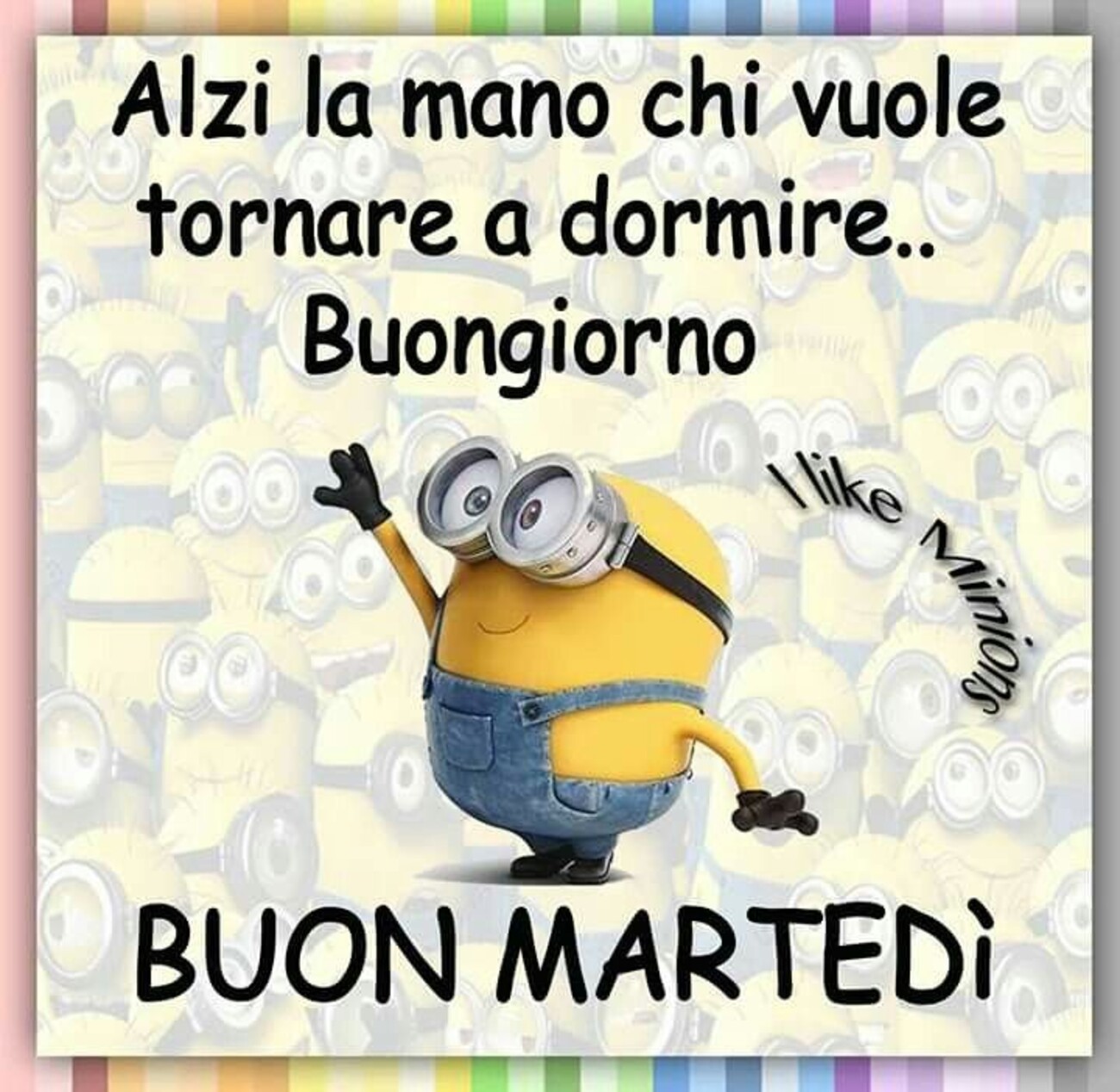 Alzi la mano chi vuole tornare a dormire...buongiorno Buon Martedì