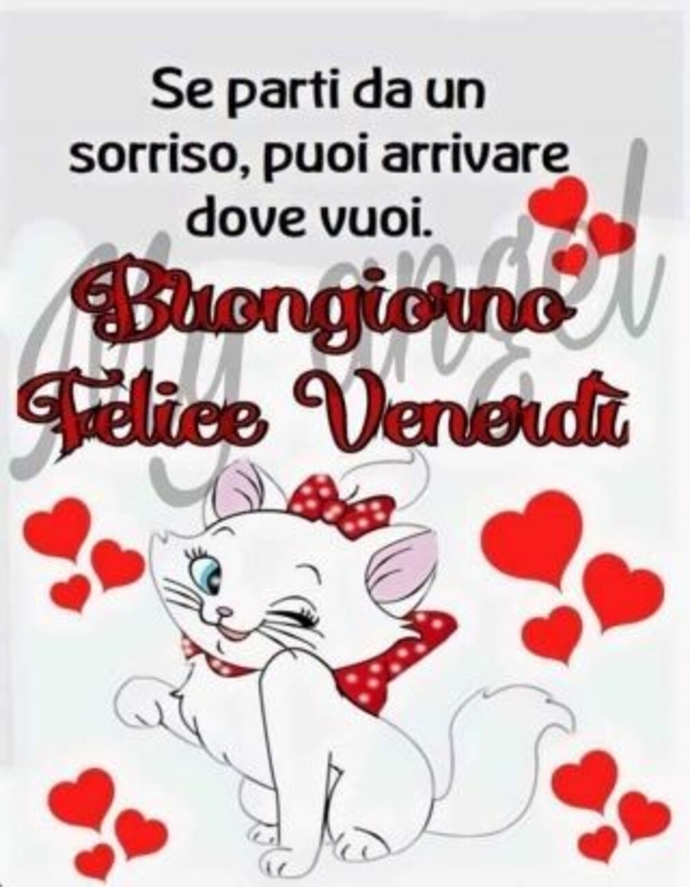 Se parti da un sorriso, puoi arrivare dove vuoi! Buongiorno Felice Venerdì