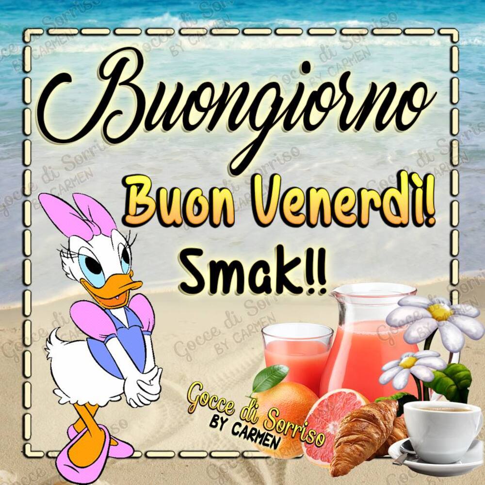 Buongiorno Buon Venerdì Smak!!