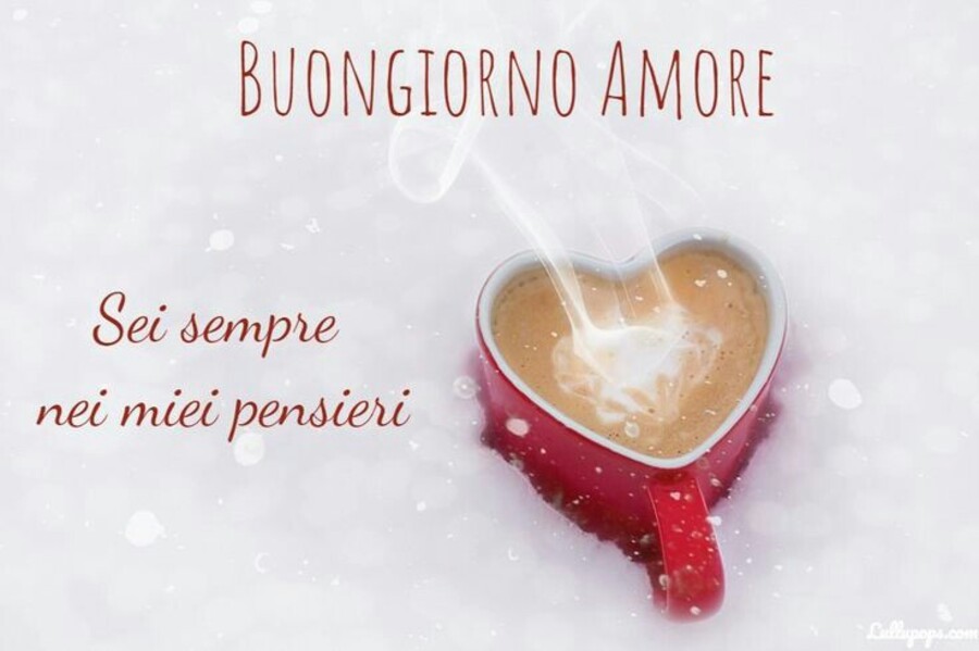 Buongiorno Amore sei sempre nei miei pensieri