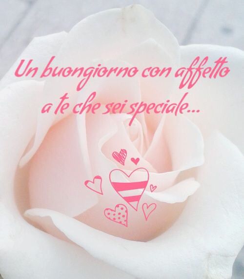 "Un Buongiorno con affetto a Te che sei Speciale..."