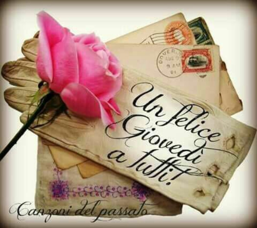 Un felice Giovedì a tutti!