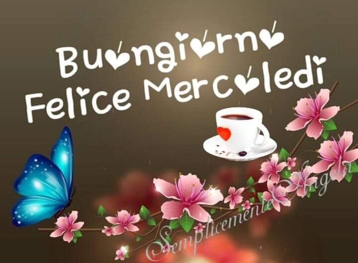 Buongiorno felice mercoledì