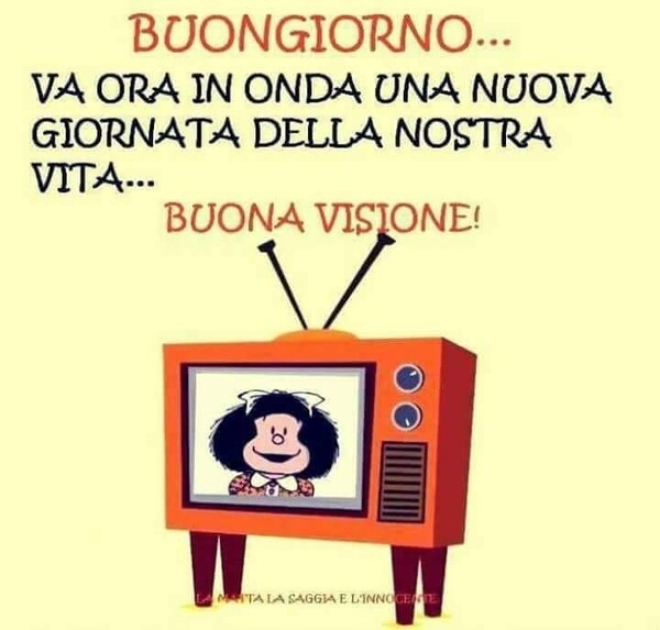 Buongiorno va ora in onda una nuova giornata della nostra vita... BUONA VISIONE! - Mafalda