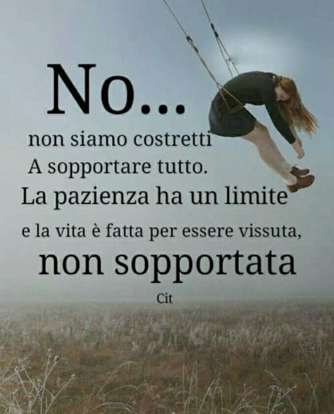 "NO. Non siamo costretti a sopportare tutto..."