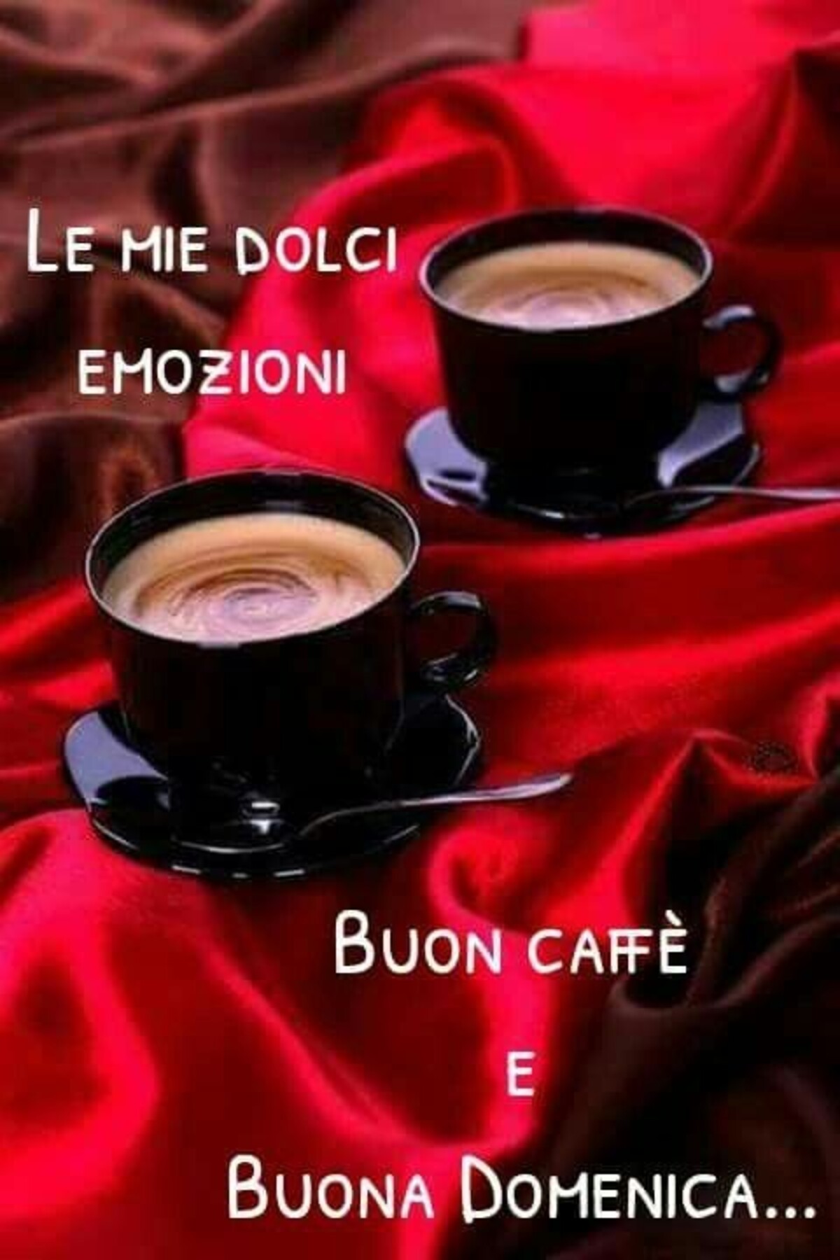 BUON CAFFE' E BUONA DOMENICA