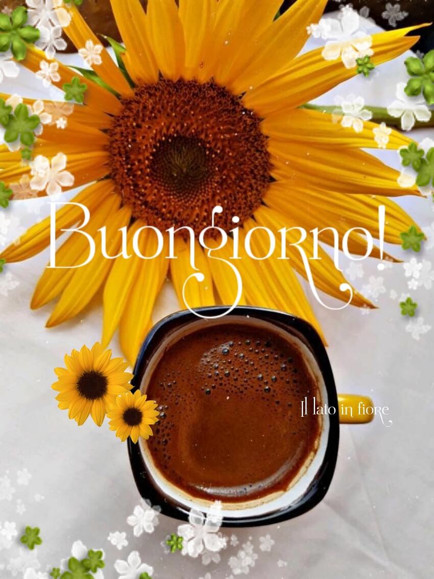 Buongiorno! (Il lato in fiore)