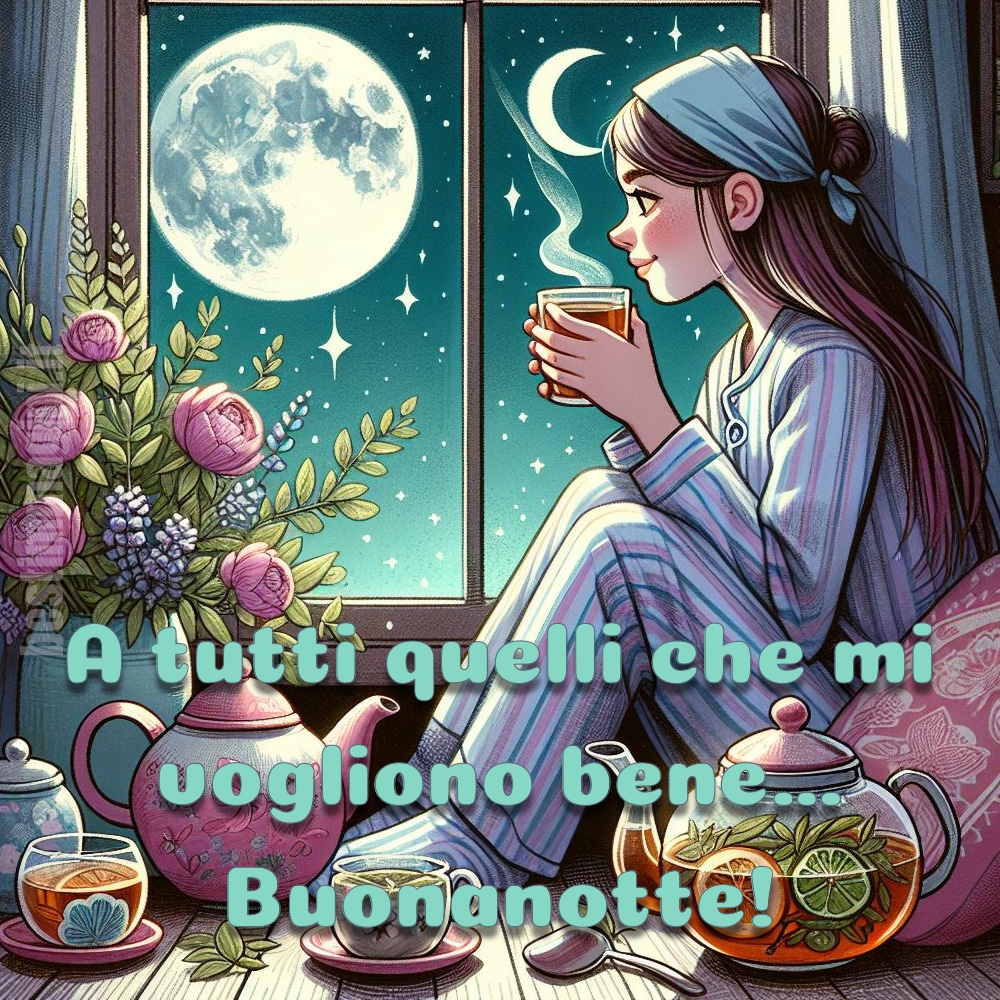 “A tutti quelli che mi vogliono bene... Buonanotte!”